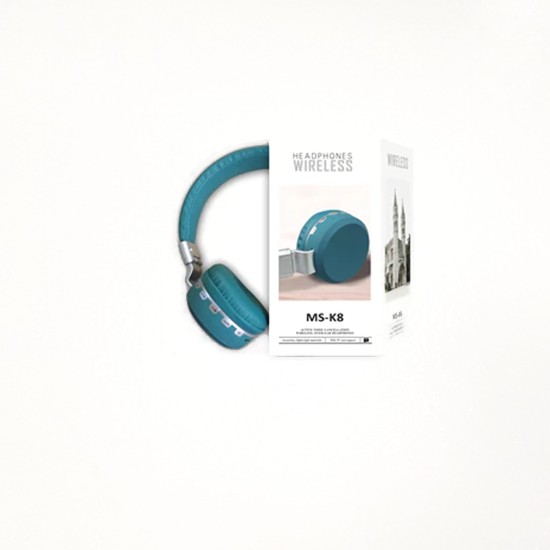 BLUETOOTH HEADPHONE WIRELESS MS-K8 GREEN BLUETOOTH HEADPHONE WIRELESS MS-K8 GREEN